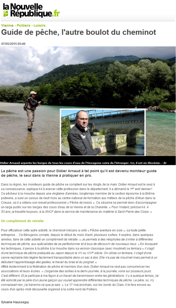 didier arnaud moniteur guide peche tenkara mouche