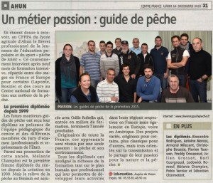 moniteur guide de pêche diplômé 2015