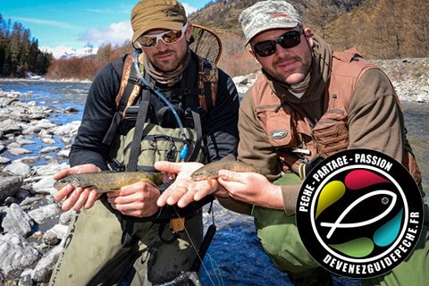 Sortie de pêche à la mouche dans les Hautes-Alpes