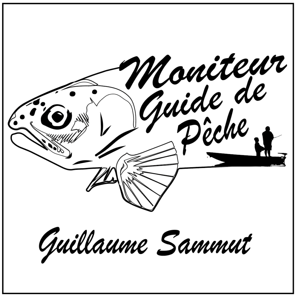 logo moniteur guide de pêche guillaume sammut
