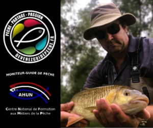 moniteur guide de pêche à Vierzon sur le Cher John RENE